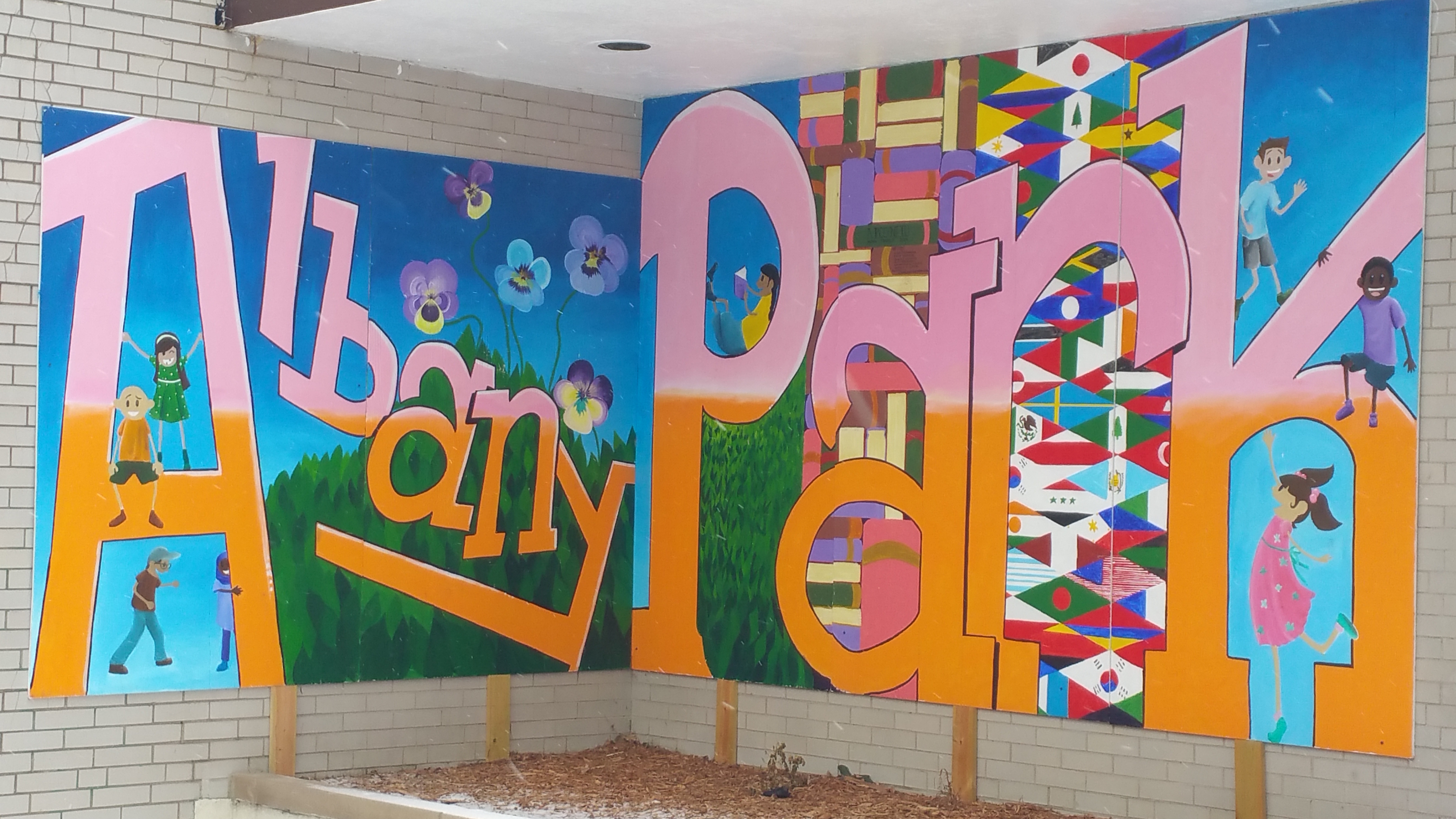 Albany Park Hoarder & Clutter Cleaning - ServiceMaster Restoration By Simons - Chicago - Photo of mural at Albany Park Boys & Girls Club on N. Kimball Avenue.